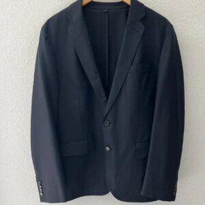 J.Crew Ludlow American Woolen Co Mens 42R Unstructured Blazer Navy Blue 2 Button